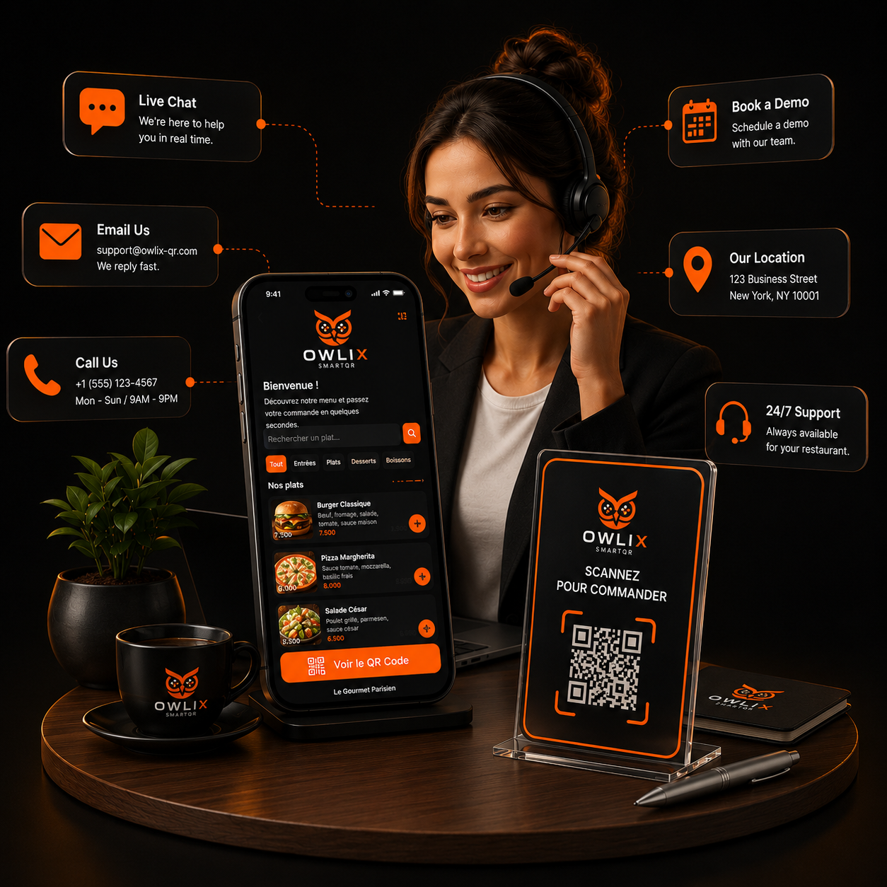 Smart QR Presentation Dark